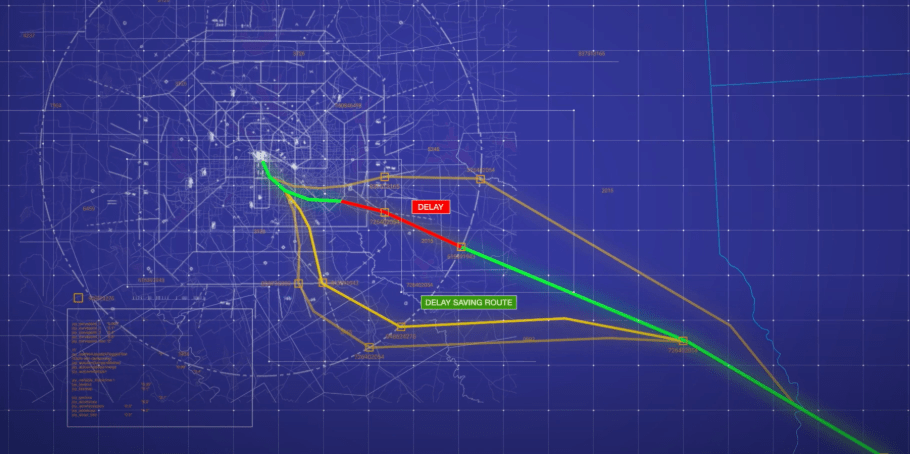aviation version of a smartphone navigation app